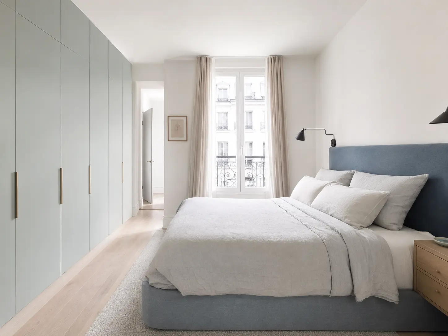 Chambre enfant bleu et jaune