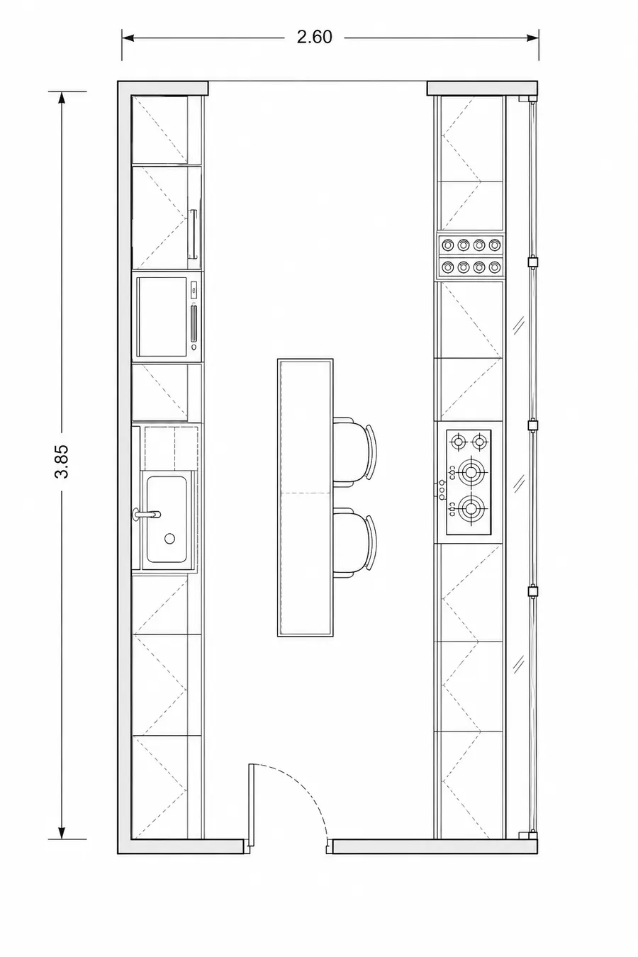 Plan 2D — Pas assez de rangements
