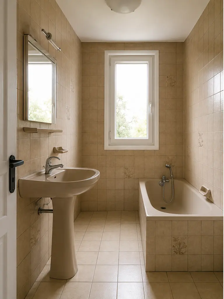 Même salle de bain avant rénovation