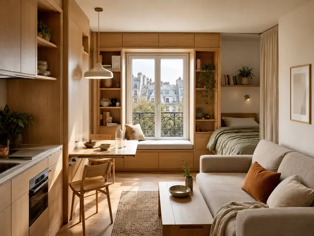 Petit studio parisien optimisé