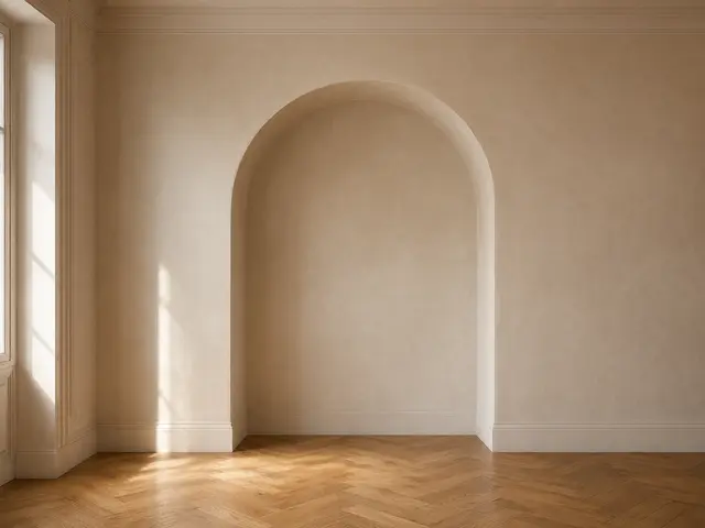 Niche arrondie dans un mur