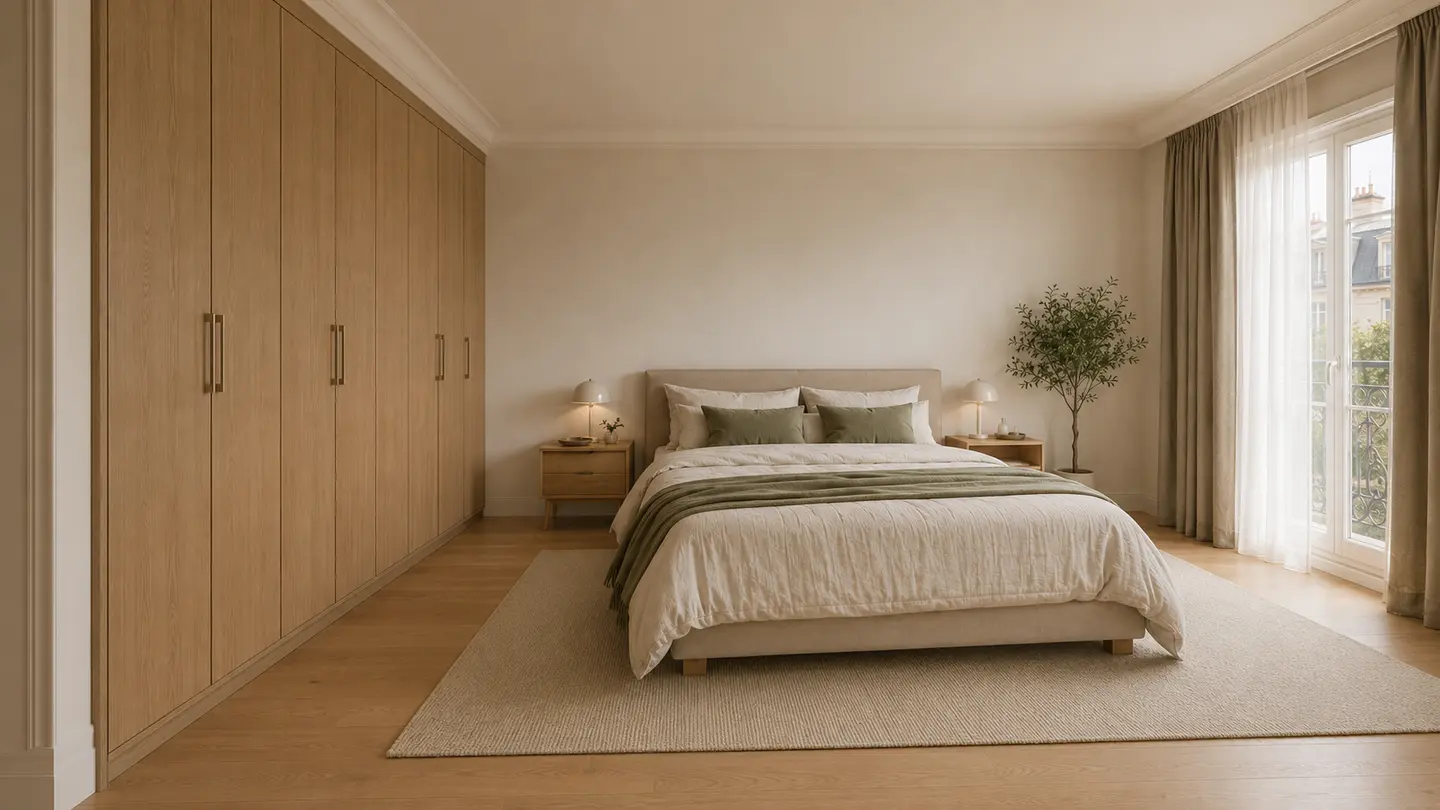 Projet 3D r&eacute;aliste d&rsquo;une chambre reposante
