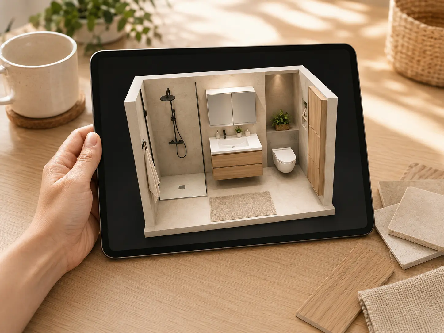 Plan 2D et rendu 3D d’un projet intérieur