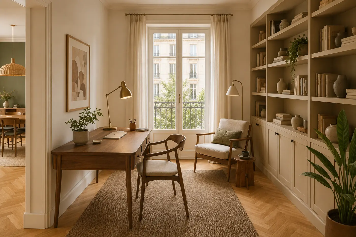 Bureau du projet d’intérieur complet