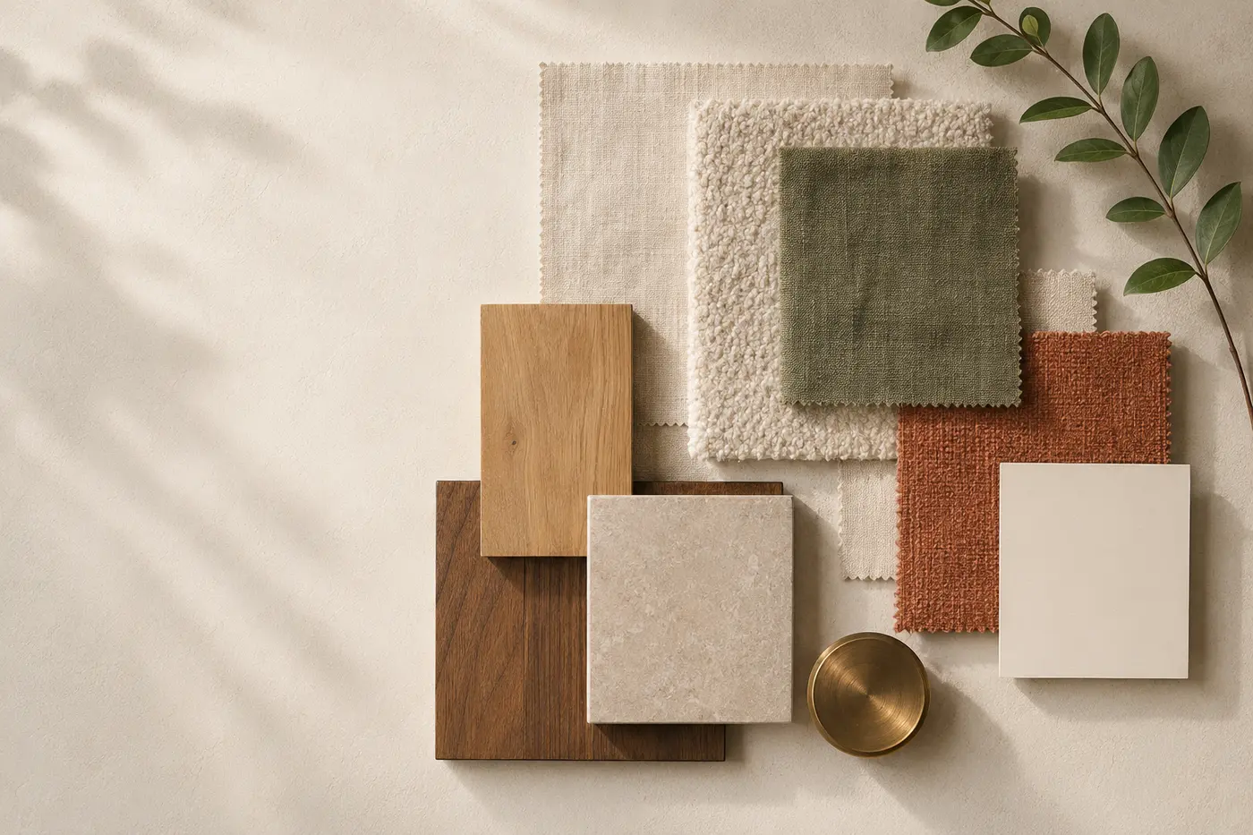 Palette de matières du projet