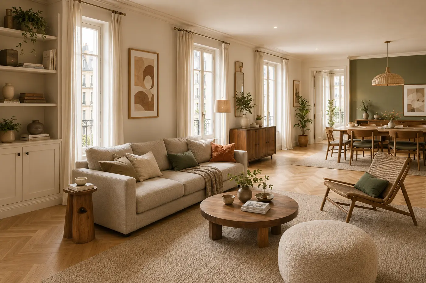 Salon du projet d’intérieur complet