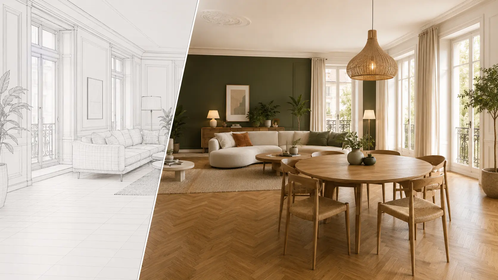 Transformation d’un modèle 3D en intérieur réaliste