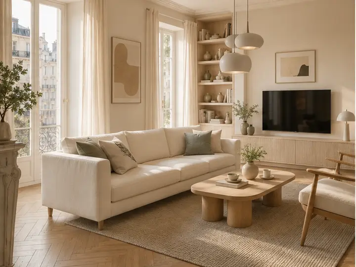 Salon avec budget essentiel
