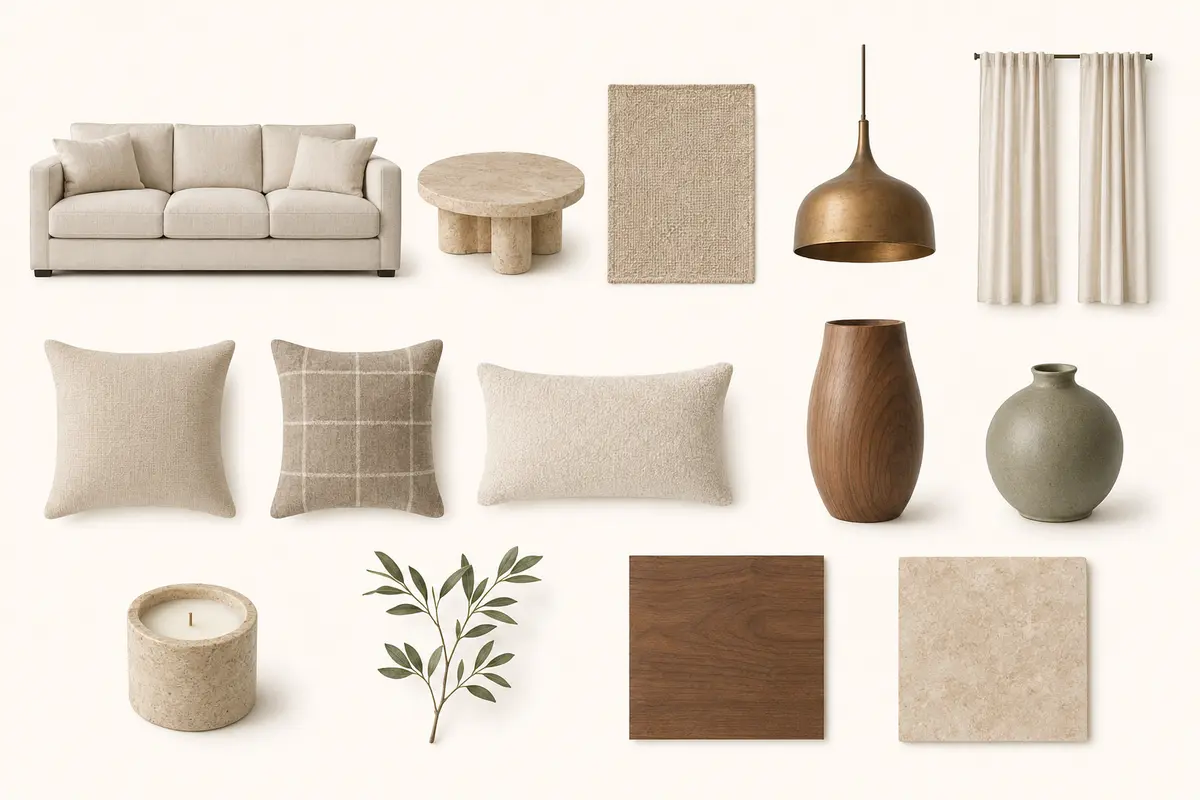 Sélection de mobilier non organisée