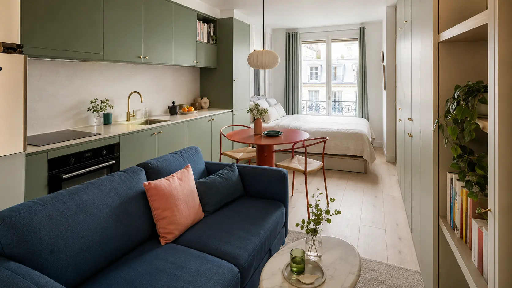 Studio de 20 m² bien aménagé