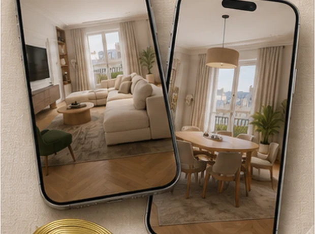 Photos et mesures transmises pour la visualisation 3D
