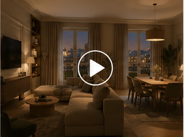 Vidéo immersive de la visualisation intérieure