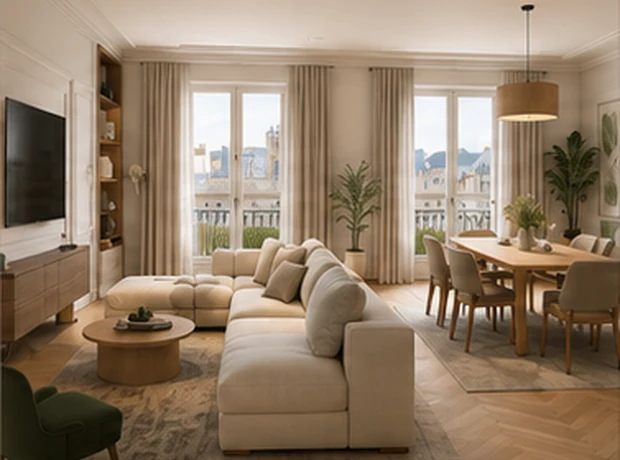 Rendu 3D intérieur photoréaliste