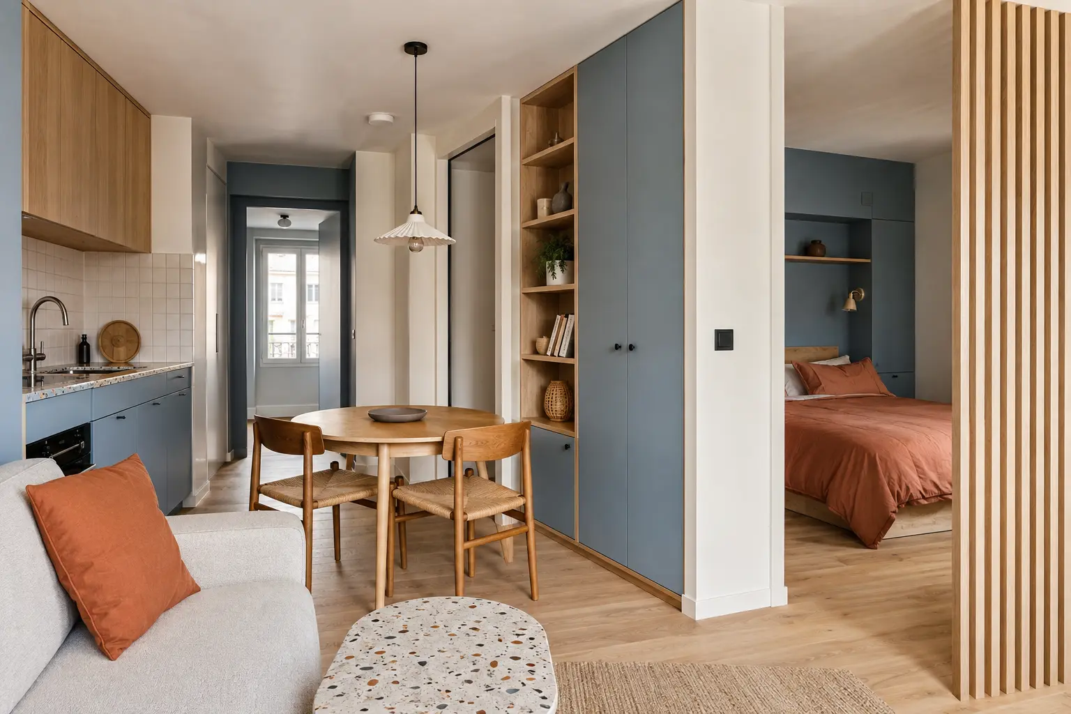 Petit appartement sur cour optimis&eacute; &agrave; Saint-Blaise