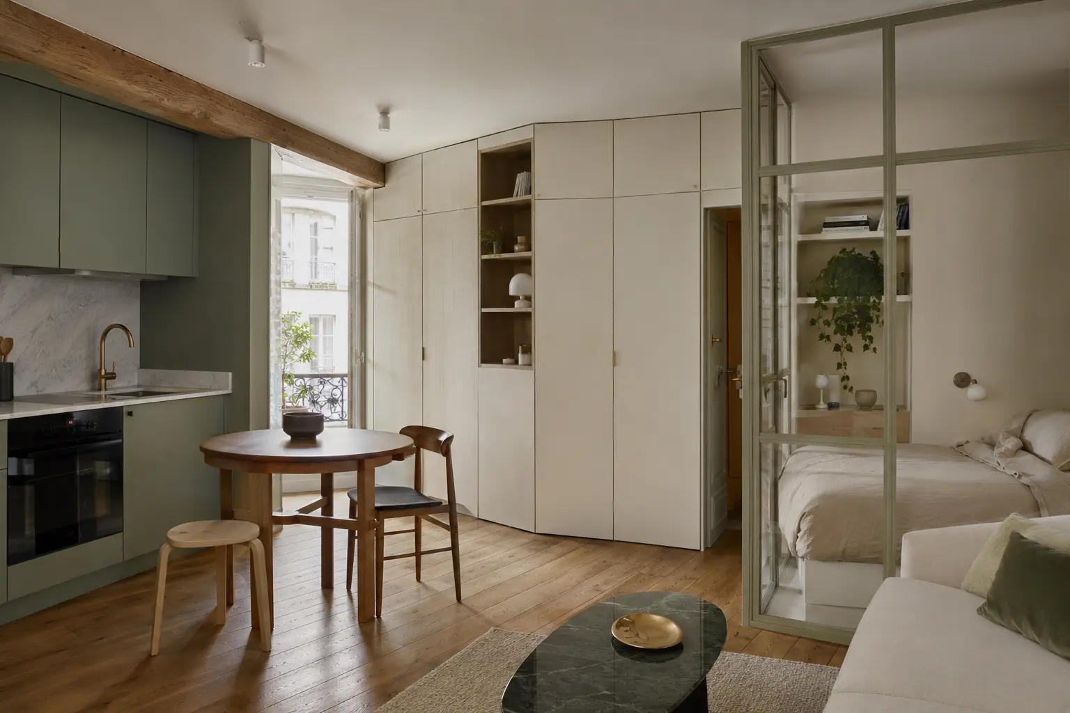 Petit appartement optimisé dans le Marais à Paris 4