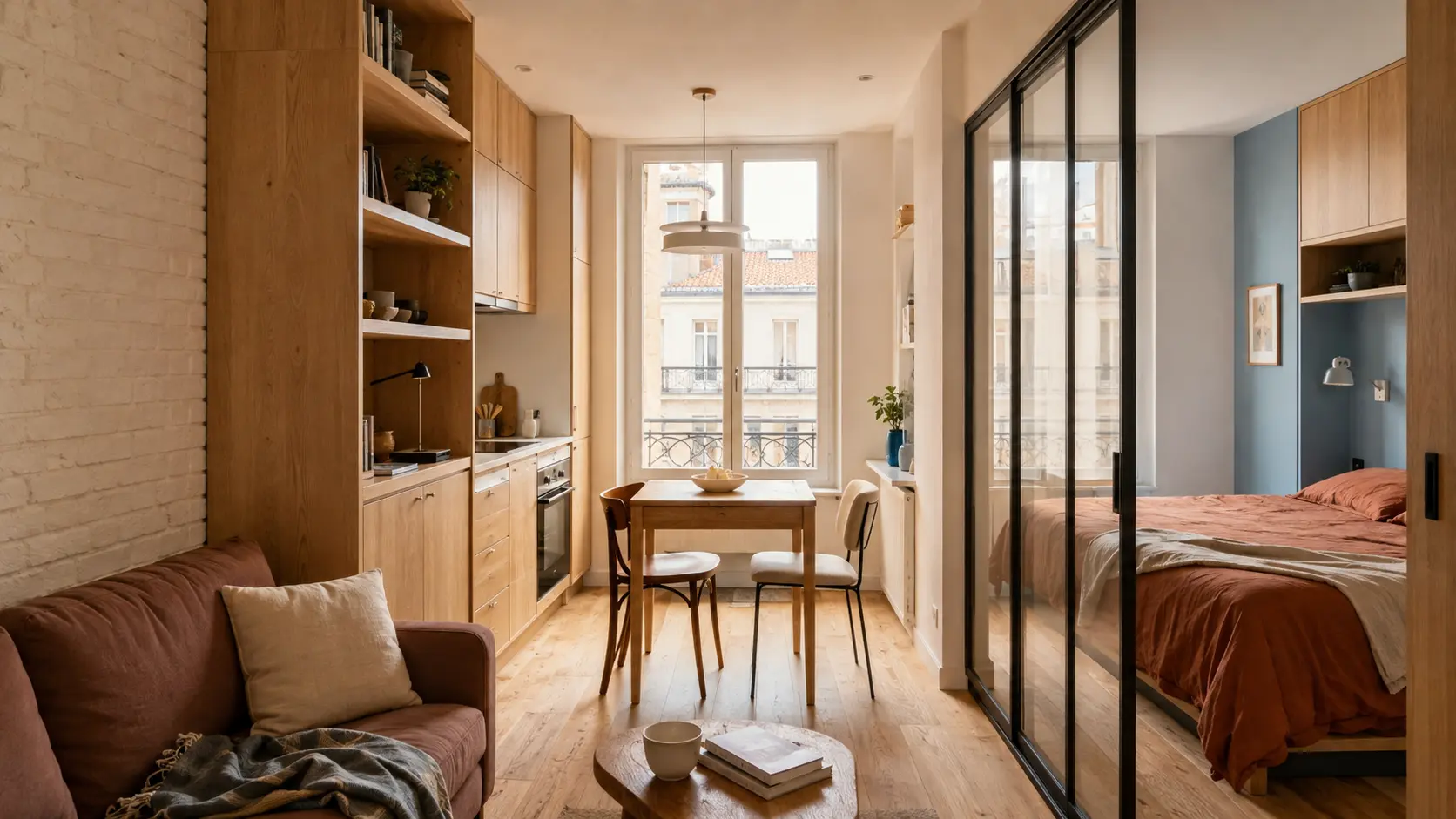 Petit appartement optimisé aux Batignolles
