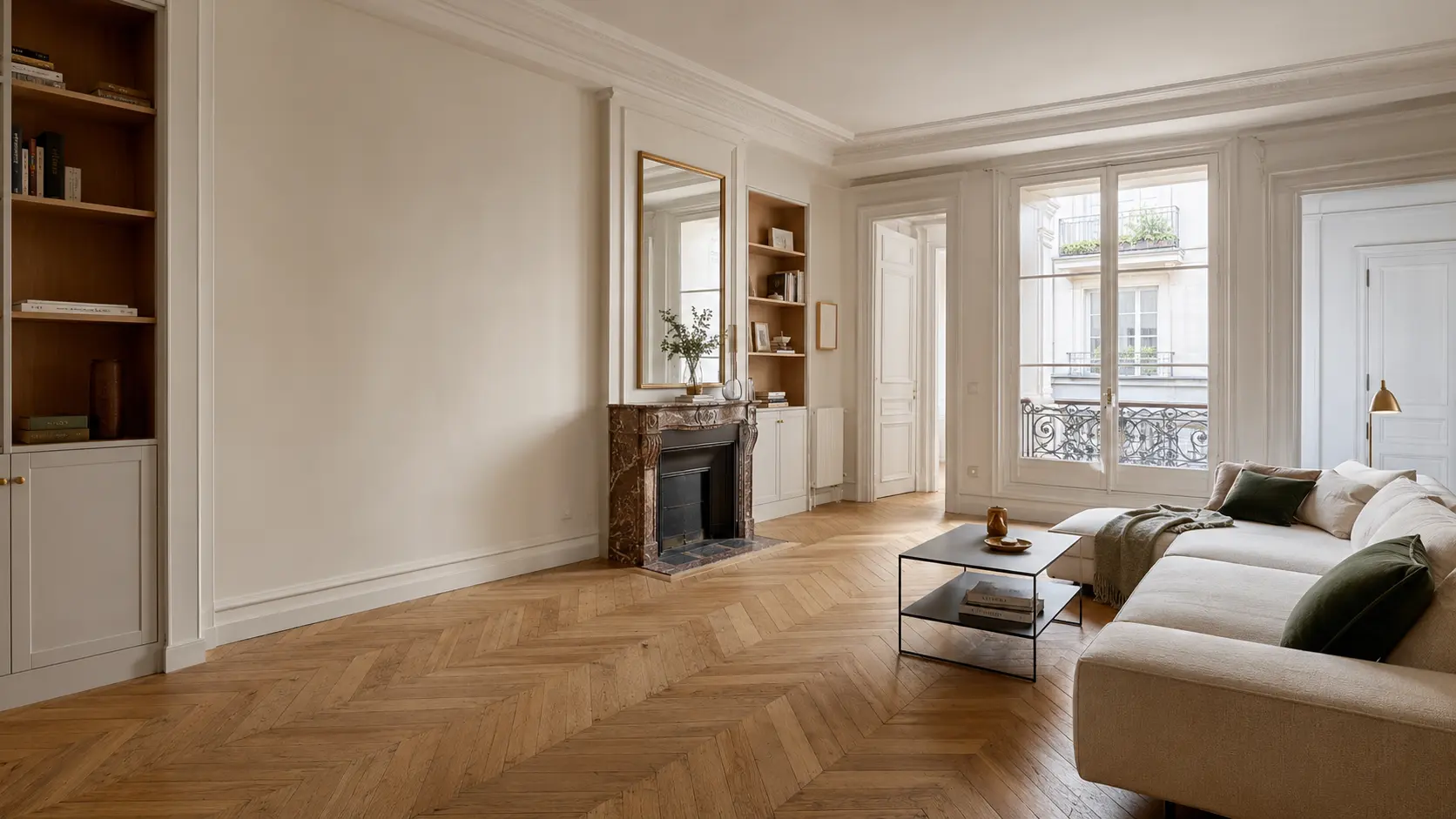 Appartement ancien r&eacute;nov&eacute; &agrave; Paris 1er pr&egrave;s du Palais-Royal
