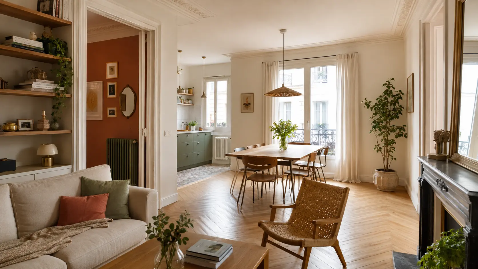 Appartement familial rénové à Paris 19e près de Bassin de la Villette et Mouzaïa