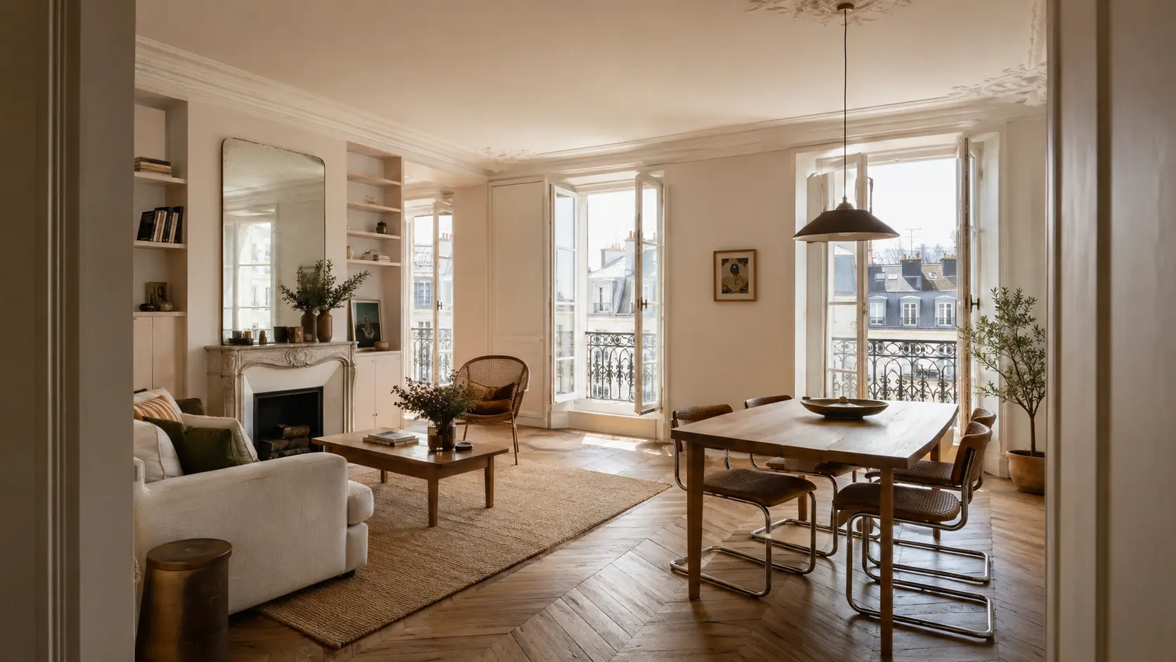 Appartement ancien rénové à Paris 2e près de Montorgueil