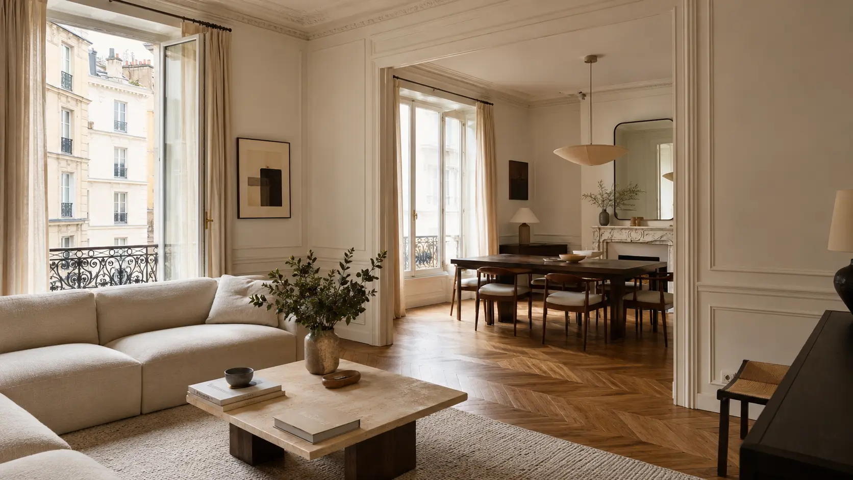 Appartement ancien rénové près du Panthéon à Paris 5e