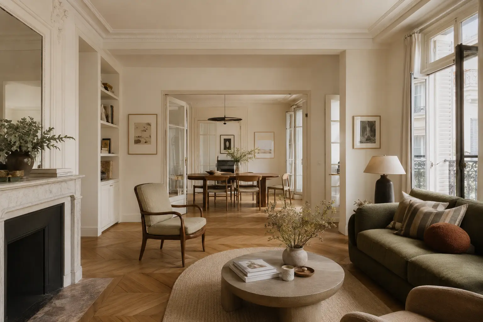 Appartement ancien rénové à Nouvelle Athènes dans Paris 9e